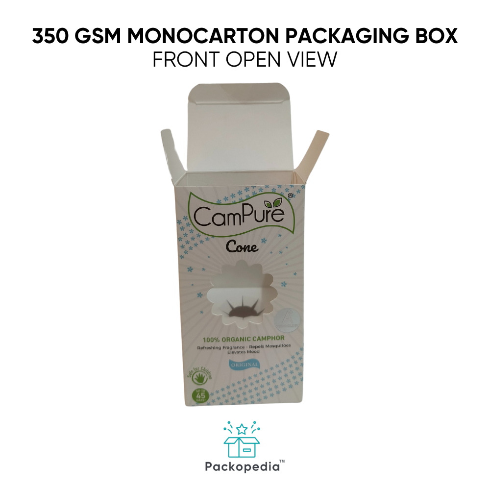 350 Gsm Monocarton 100% Sustainable And Eco-Friendly, Multicolor Printing With Embelishments