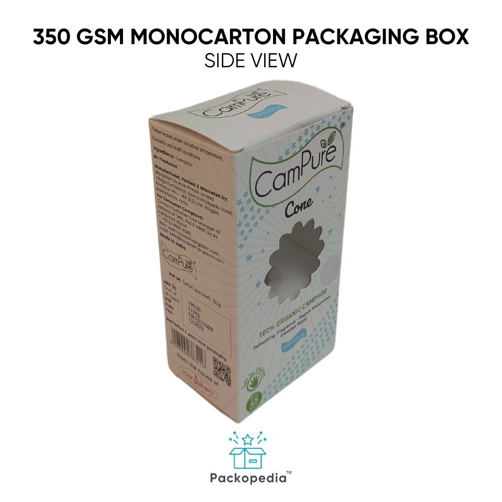 350 Gsm Monocarton 100% Sustainable And Eco-Friendly, Multicolor Printing With Embelishments