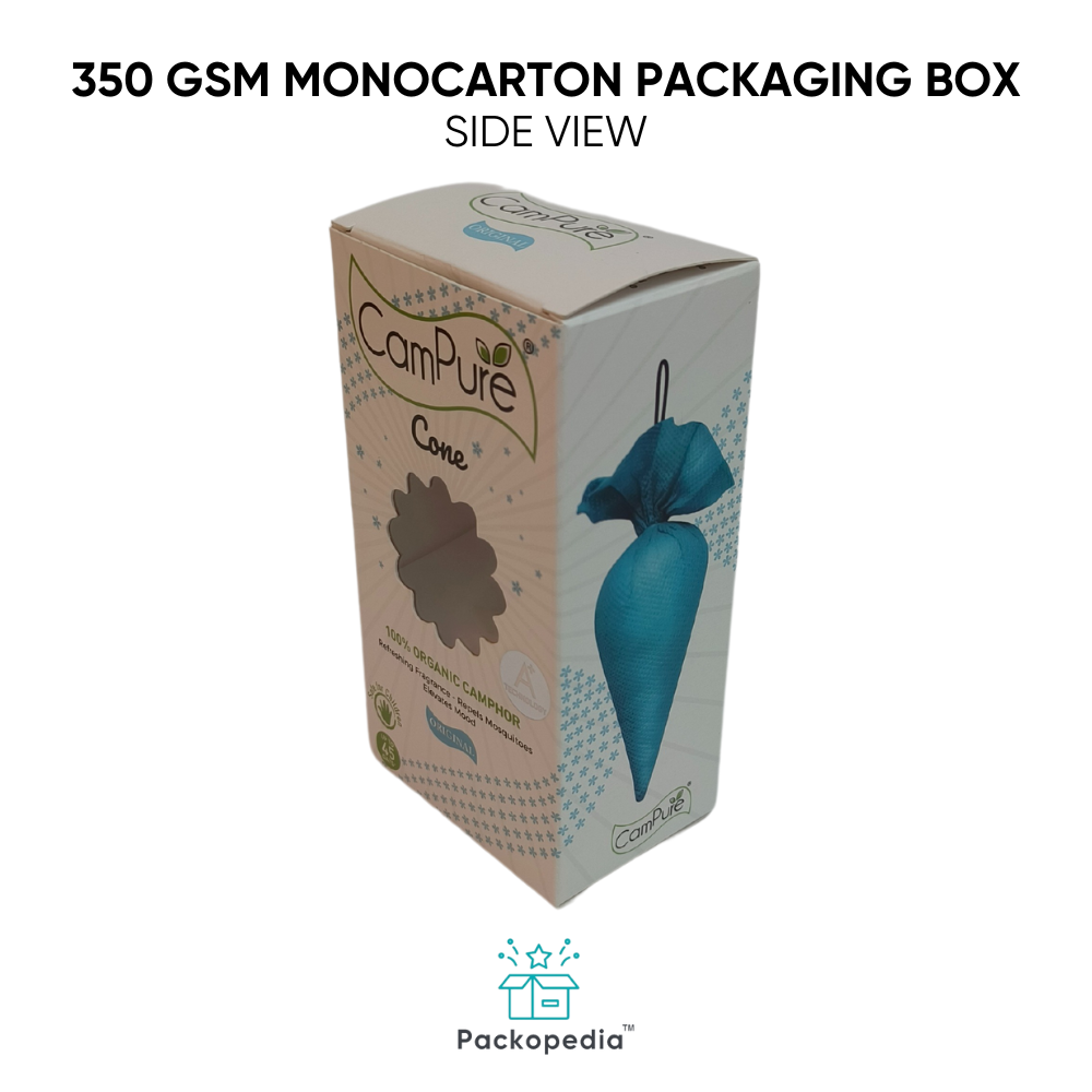 350 Gsm Monocarton 100% Sustainable And Eco-Friendly, Multicolor Printing With Embelishments
