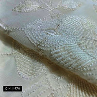 Dyeable Georgette Chikankari Jaal Embroidery Fabric