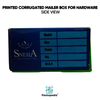 Printed Corrugated Mailer Box for Hardware