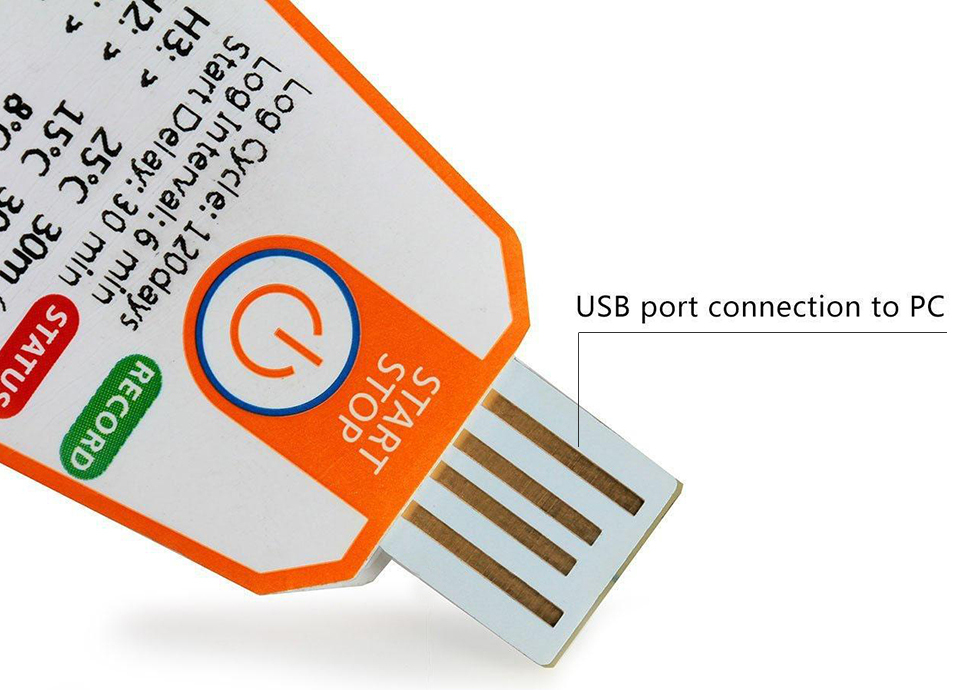 Elitech Single Use PDF Temperature Data Logger RC-19