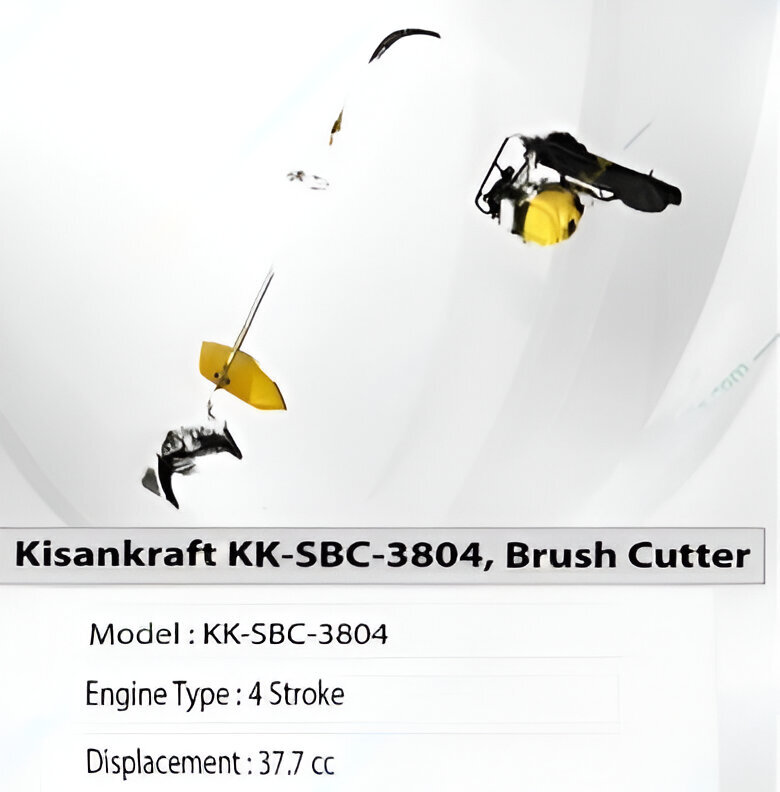Kisankraft Kk-sbc-3804 - 37.7 Cc 4-stroke Brush Cutter | Ergonomic Design, Easy Starting, Versatile Cutting Options, Durable Build