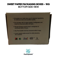 Sweet Paper Packaging Boxes - 1 Kg