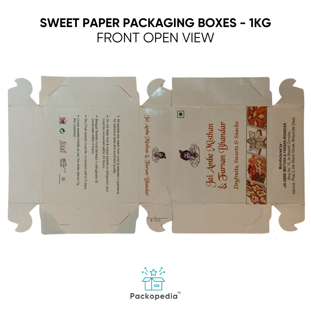 Sweet Paper Packaging Boxes - 1 Kg