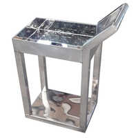 Stainless Steel Hospital Trolley - 2.5 Feet Height, Sleek Silver Finish | Durable Design With Polished Appearance For Medical Facilities