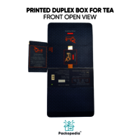 Printed Duplex Box for Tea with foiling - Premium Packaging