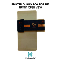 Printed Duplex Box for Tea with foiling - Premium Packaging