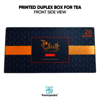 Printed Duplex Box for Tea with foiling - Premium Packaging