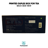 Printed Duplex Box for Tea with foiling - Premium Packaging