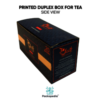 Printed Duplex Box for Tea with foiling - Premium Packaging