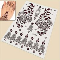 Adhesive Tattoos - Waterproof Temporary Tattoos Sheet | Long-lasting, Natural Color Tattoo Stickers for Women's Hands & Arms