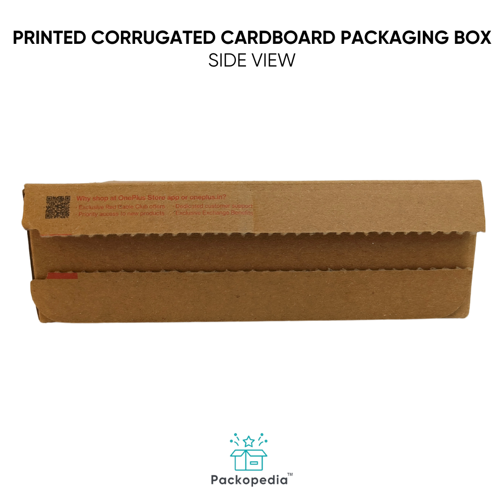 3 Ply E-flute Printed Corrugated & Printed Tuck Style Packaging Box With Tear In Style - Color: Multicolour