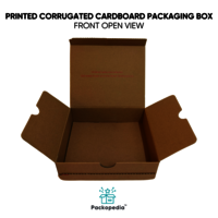 3 Ply E-Flute Printed Corrugated & Printed Tuck Style Packaging Box With Tear In Style
