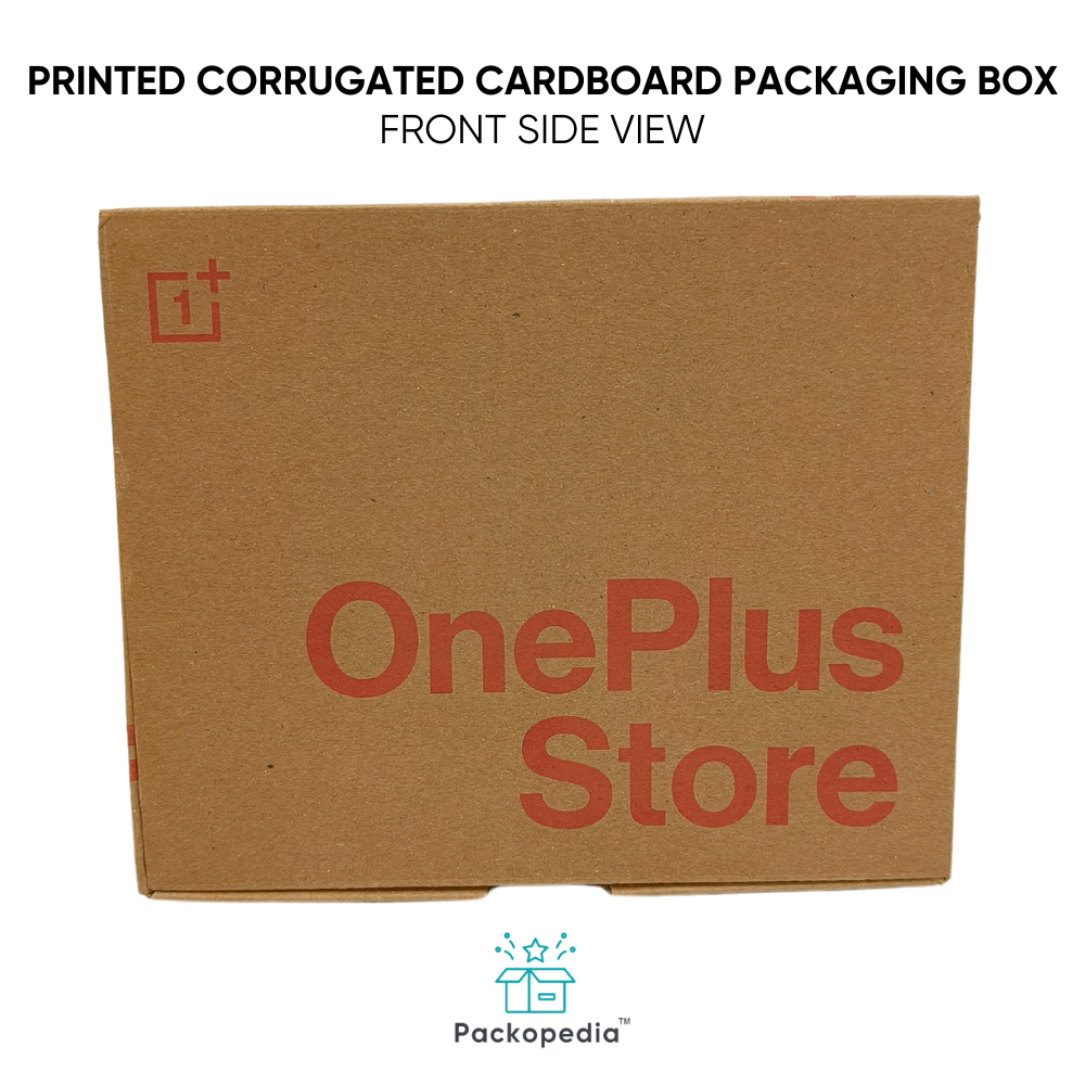 3 Ply E-flute Printed Corrugated & Printed Tuck Style Packaging Box With Tear In Style - Color: Multicolour