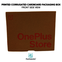 3 Ply E-Flute Printed Corrugated & Printed Tuck Style Packaging Box With Tear In Style