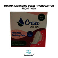 Sanitary Pad Packaging Box - Customized Printed Monocarton