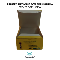 Printed Corrugated Medicine Box for Pharma - E-flute