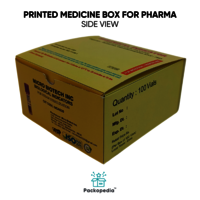 Printed Corrugated Medicine Box for Pharma - E-flute