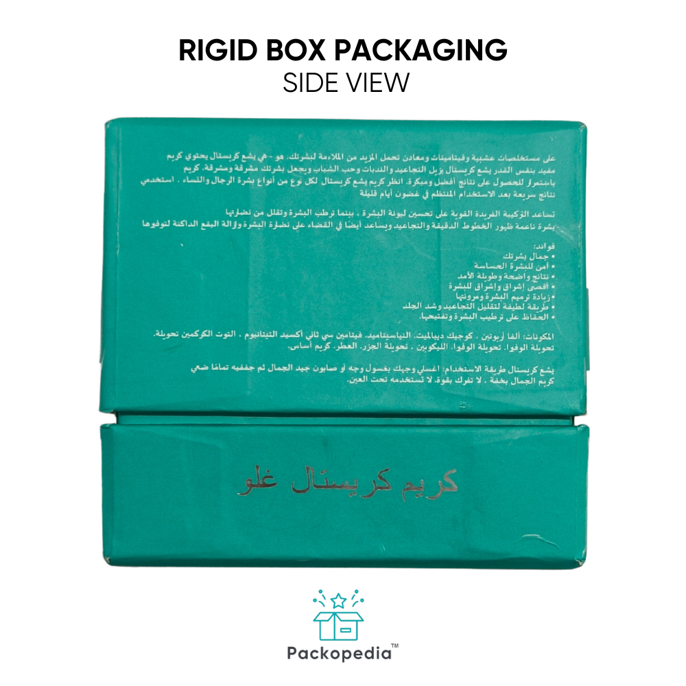 Custom Rigid Box Top Bottom Packaging for CreamCosmetic Products