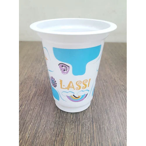 80dia 200ml Common Printed lassi Glass