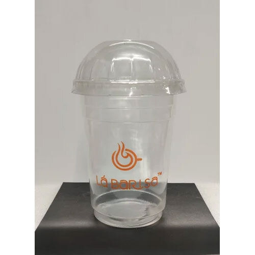 500 Ml Dome Lid Juice Glass - Color: Transparent