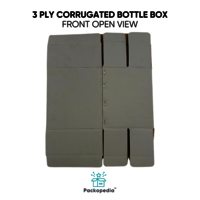 3 Ply Corrugated Bottle Box With Superior Insert For Bottles