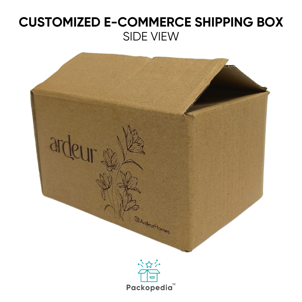 Customized 3-ply E-commerce Shipping Corrugated Cardboard Box - Corrugated Board, Rectangle Shape, Multicolour Design | Embossing, Spot Uv, Gloss Varnish, Matte Finish, Laminated Coating For Personal Care