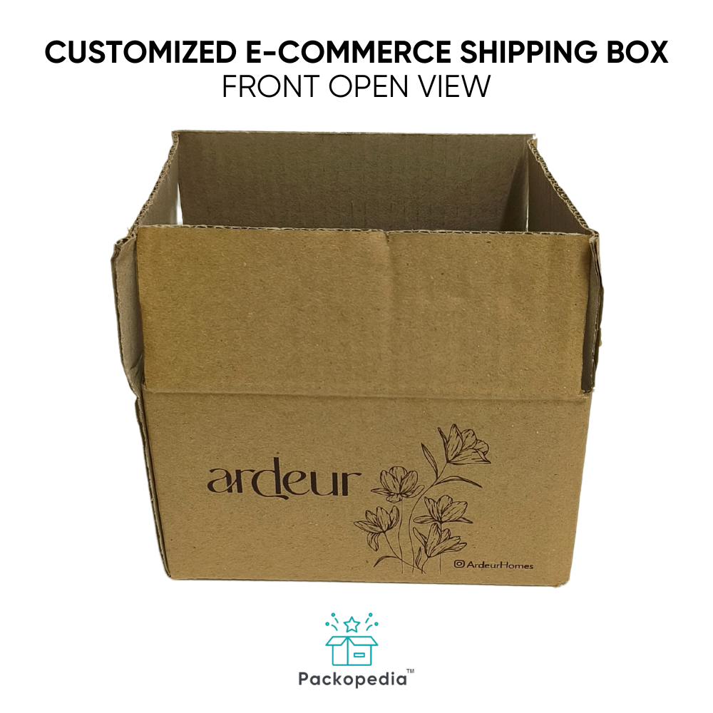 Customized 3-ply E-commerce Shipping Corrugated Cardboard Box - Corrugated Board, Rectangle Shape, Multicolour Design | Embossing, Spot Uv, Gloss Varnish, Matte Finish, Laminated Coating For Personal Care