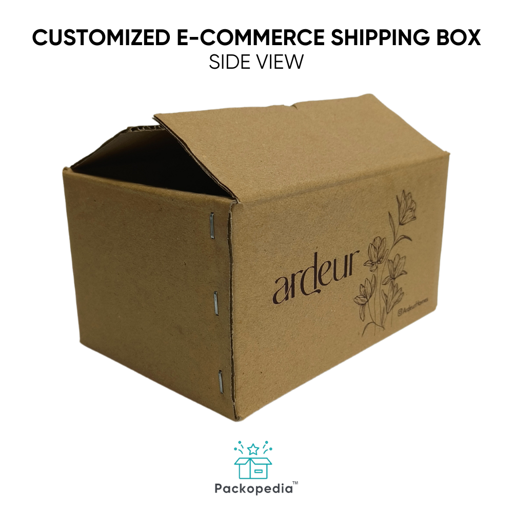Customized 3-ply E-commerce Shipping Corrugated Cardboard Box - Corrugated Board, Rectangle Shape, Multicolour Design | Embossing, Spot Uv, Gloss Varnish, Matte Finish, Laminated Coating For Personal Care