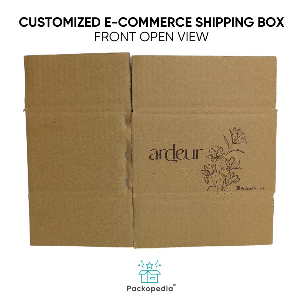 Customized 3-ply E-commerce Shipping Corrugated Cardboard Box - Corrugated Board, Rectangle Shape, Multicolour Design | Embossing, Spot Uv, Gloss Varnish, Matte Finish, Laminated Coating For Personal Care