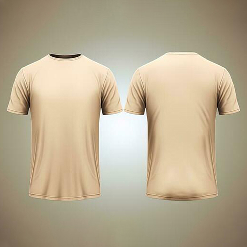 Round Neck T Shirt - Fabric Type: Cotton