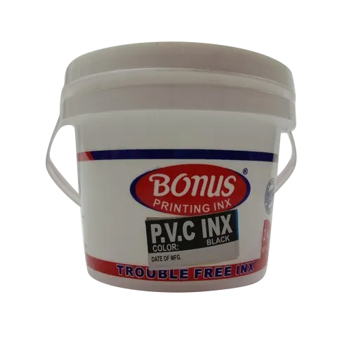 PVC Black Printing Ink - For Screen Printing on PVC, Vinyl, and Plastics | Black Color, Quick-Drying, Water-Resistant, Durable Adhesion