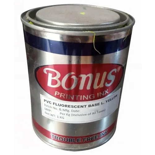 PVC Flourescent Base Lemon Yellow Printing Ink