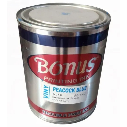 Bonus VinnyShine Peacock Blue Printing Ink