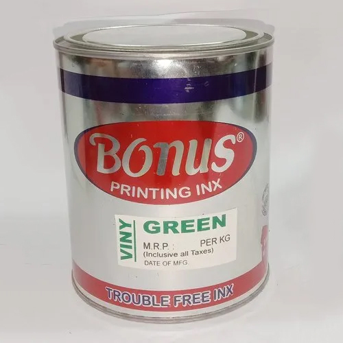 Vinyshine Green Printing Ink - Size: Available In Various Sizes