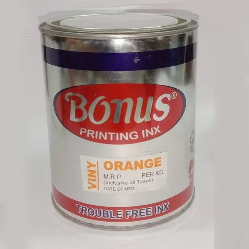 VinyShine Orange Printing Ink