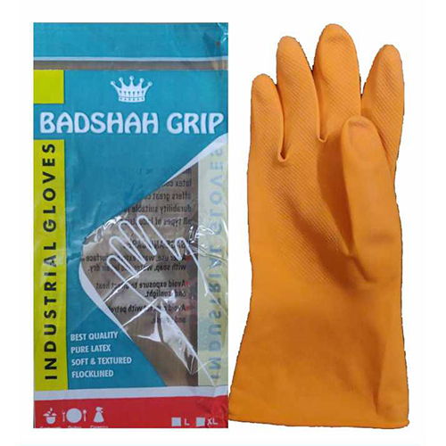 Premium Pure Latex And Soft Textured Gloves - Color: Yellow