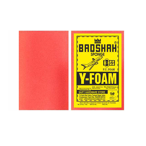 4Inch Pink Color Y Foam Sponge - Characteristics: Light In Weight