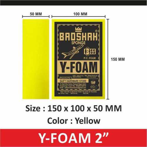 2 inch Yellow Color Y Foam Sponge