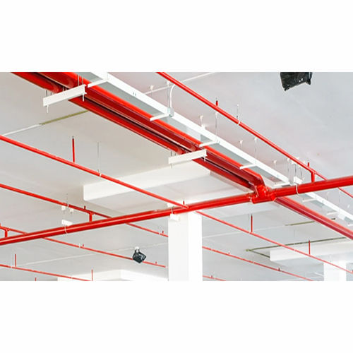 Dry Pipe Fire Sprinkler System - Color: Red