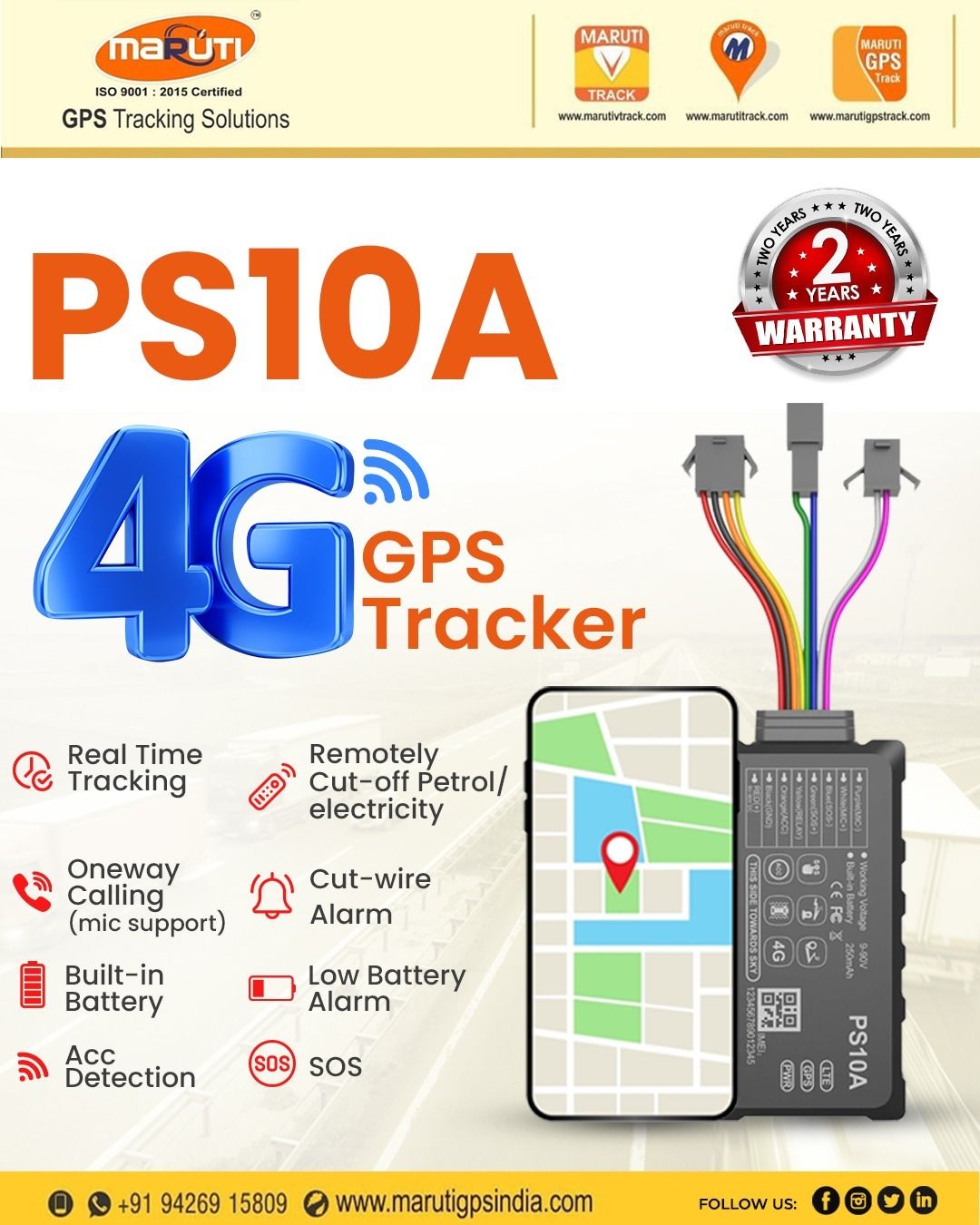 Wanway GS10A 4G GPS Tracker