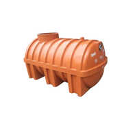5000 L Frp Biodigester Septic Tank - Industrial-grade Orange Storage Solution, Easy To Install & Maintain