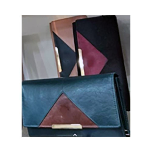 Color-Block Clutch Wallet - Color: Multicolor