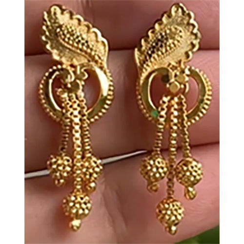 Artificial Earrings - Color: Golden