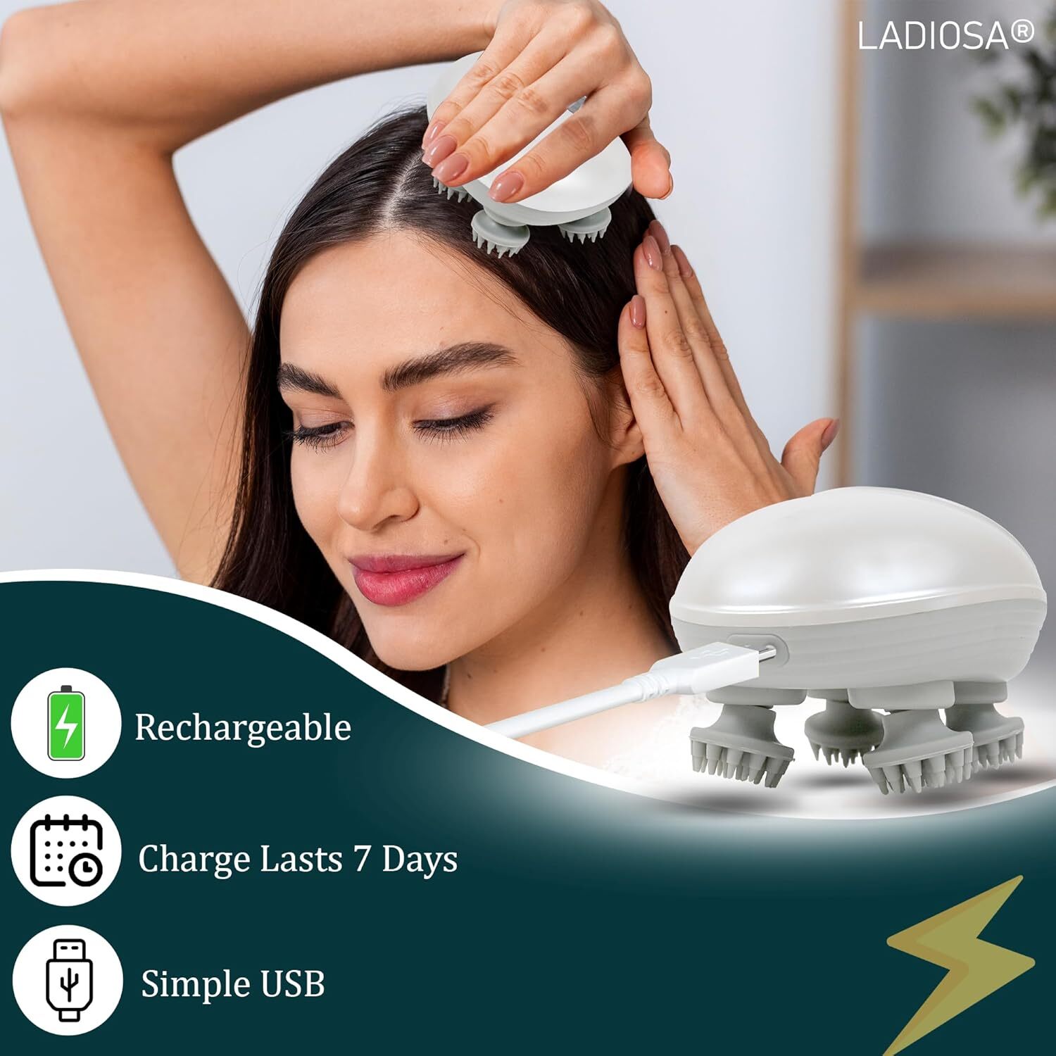 Electric Head And Scalp Massager - Height: 10.6 Centimeter (Cm)