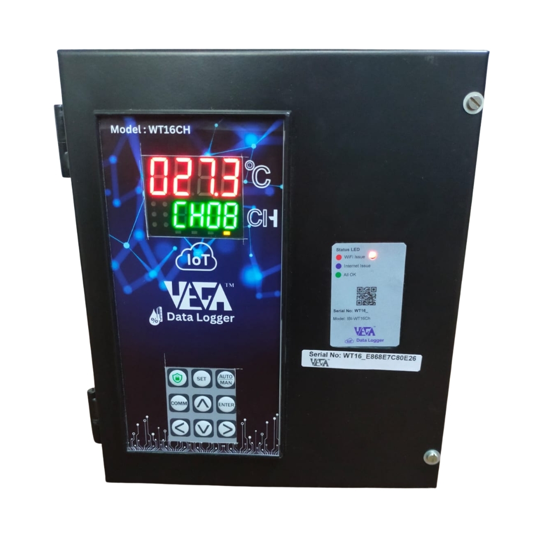 Vega Iot Wt16ch 16 Channel Temperature Data Logger Wifi Based,