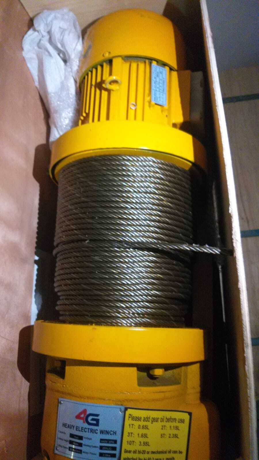 Electric winch 1 ton 100mtr Three phase