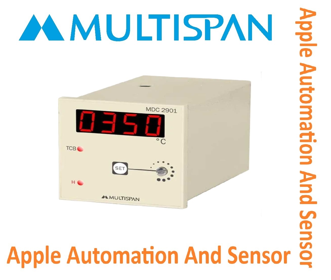 Mdc-1901 Multispan Push To Set Temperature Controller - Single Display, Universal Input, Din Rail Mountable, 1-year Warranty | Ideal For Process Control Solutions