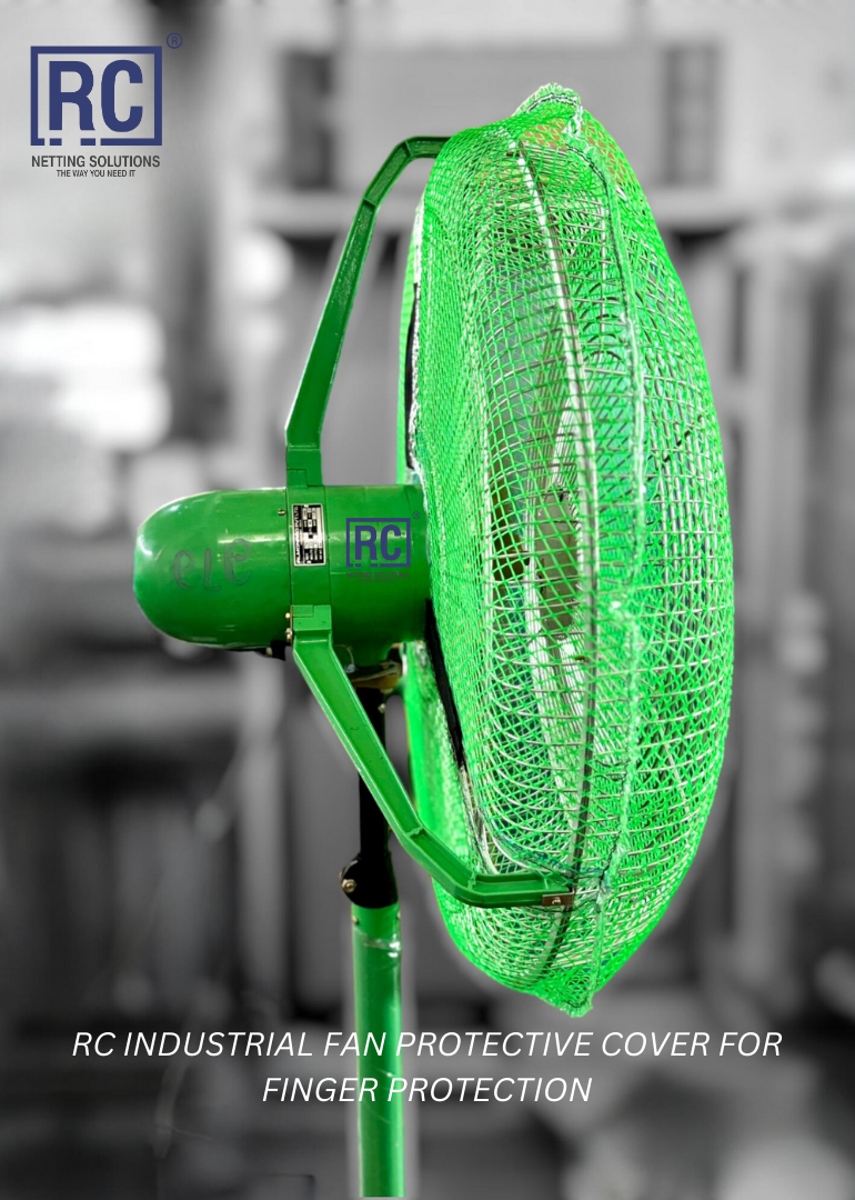 Green Industrial Fan Safety Net cover